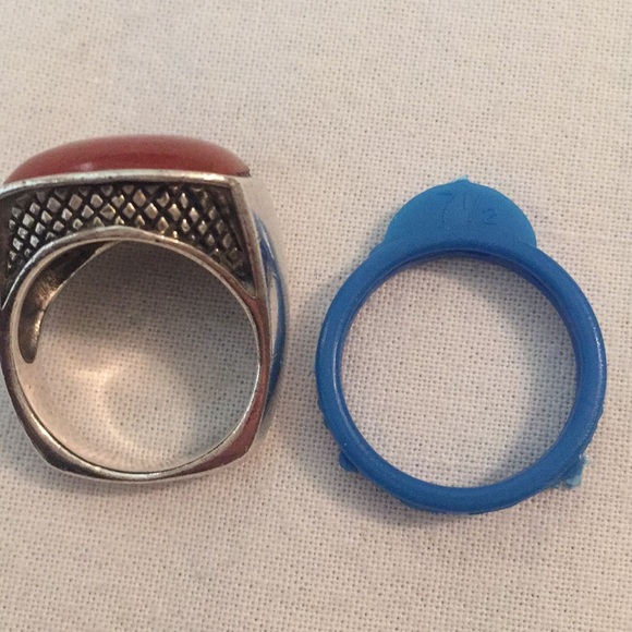 🍁Sterling Ring🍁Burnt Orange/Brownish🍁Stone🍁 - Picture 6 of 8